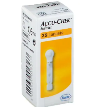 ACCU CHEK SOFTCLIX LANCET C25