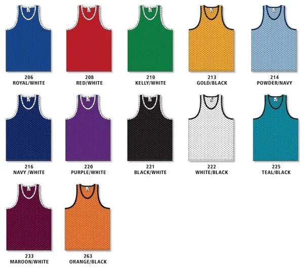 Athletic Knit Camiseta de baloncesto Polymesh Tank Style