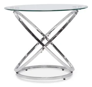 Axis 26" End Table - Chrome