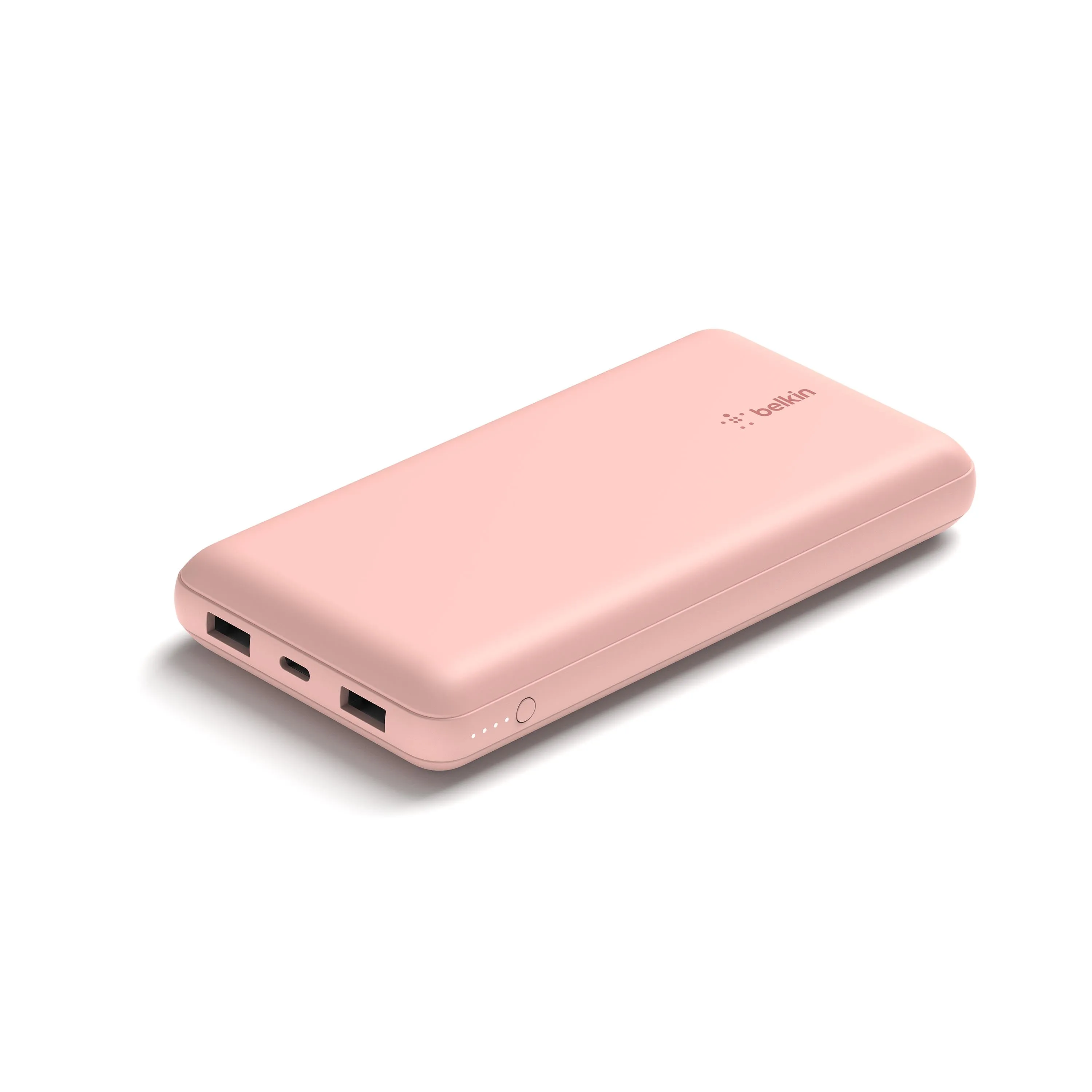 Batería externa 20K USB-A y USB-C de 15w de Belkin Oro rosa