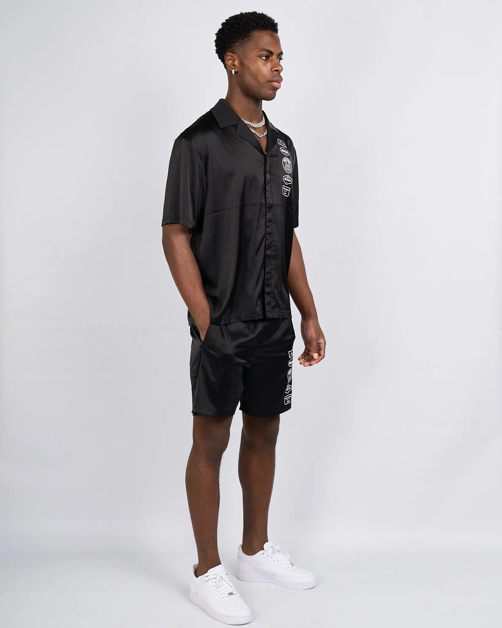 Black 2.0 Badge Resort Shirt