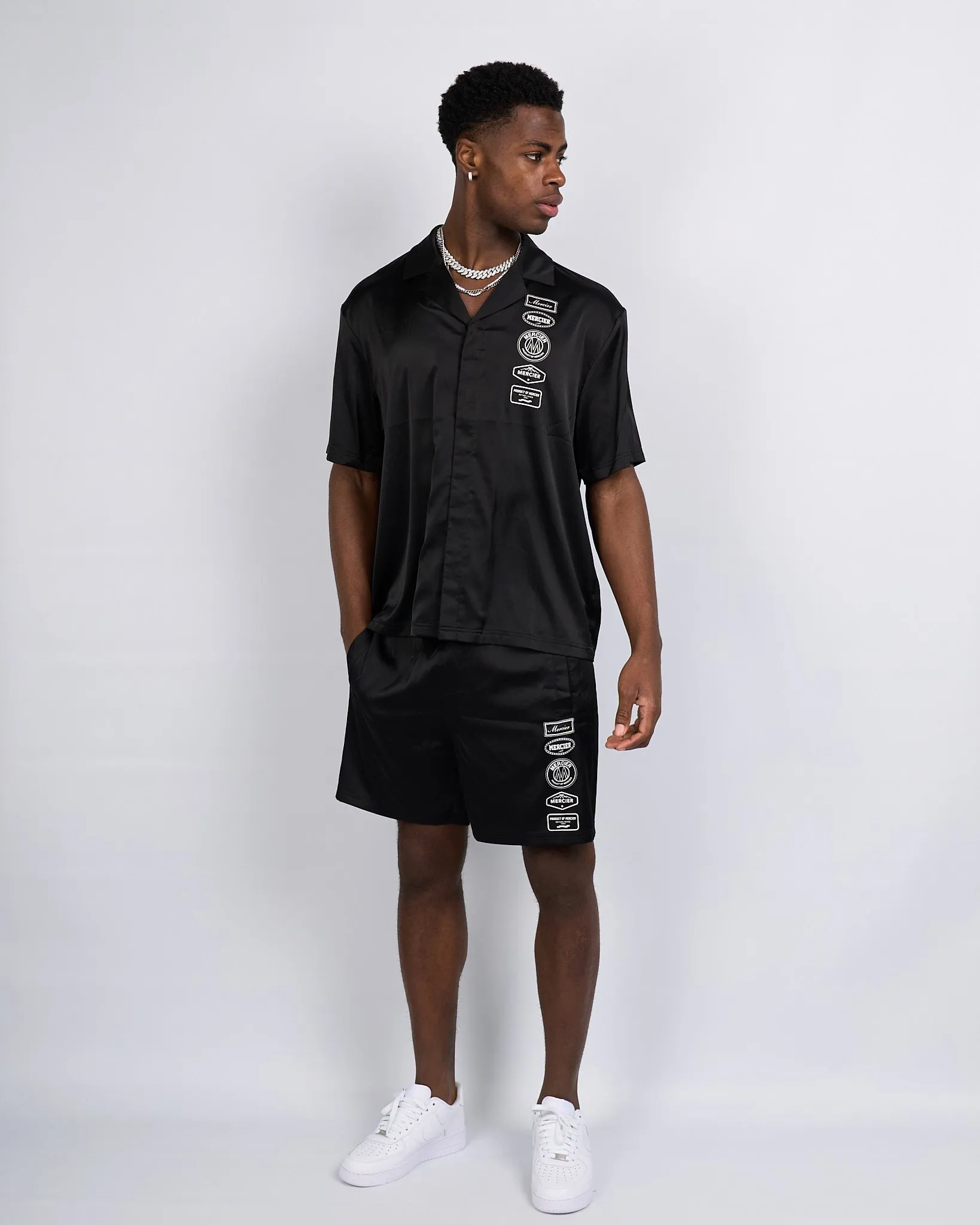 Black 2.0 Badge Resort Shirt