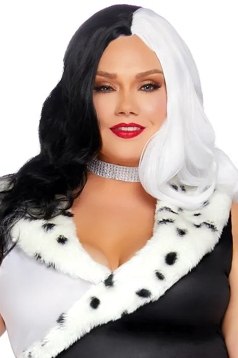 Black/White Villain Wig