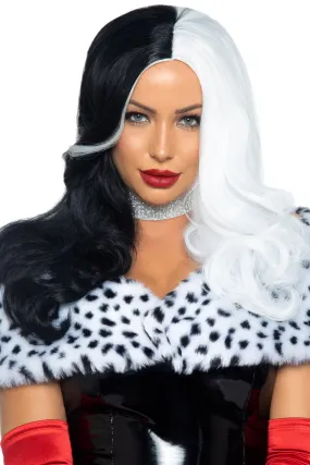 Black/White Villain Wig