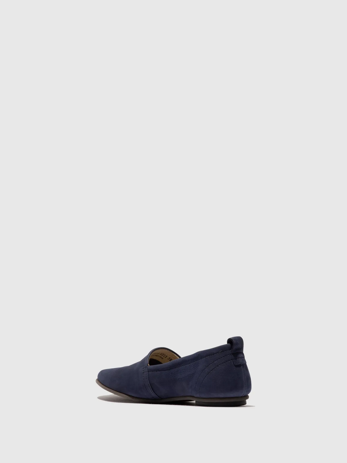 Blue Round Toe Ballerinas