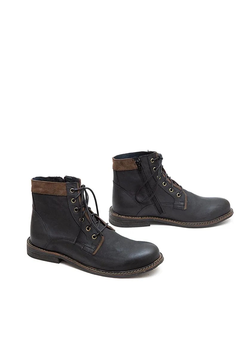 Botines Hombre / Bolano Negro Taupe