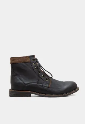 Botines Hombre / Bolano Negro Taupe