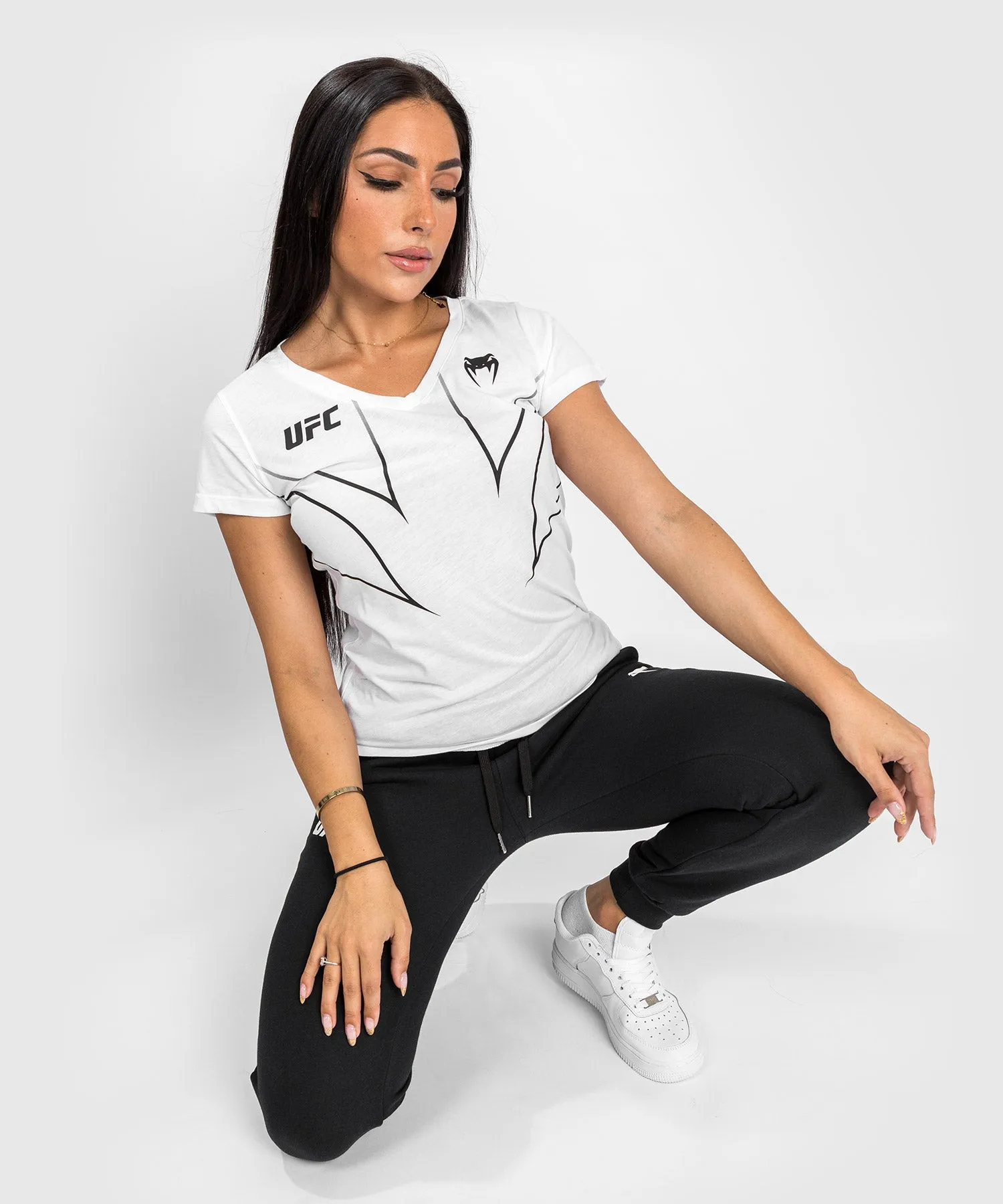 Camiseta de mujer UFC Venum Fight Night 2.0 Replica - Blanco