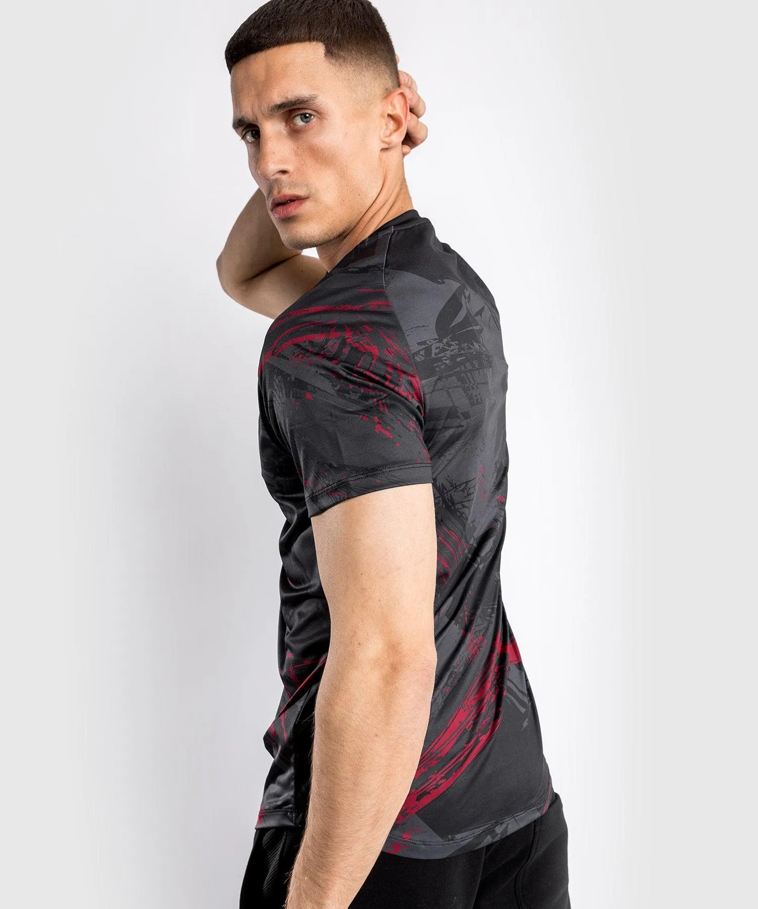 Camiseta UFC Venum Authentic Fight Week 2.0 Dry-Tech - Negro/Rojo