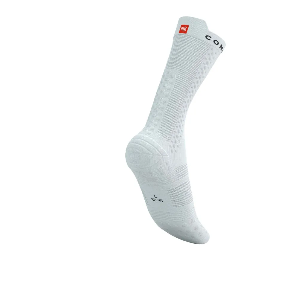 Compressport | Pro Racing Socks V4 | Bike | White / Black