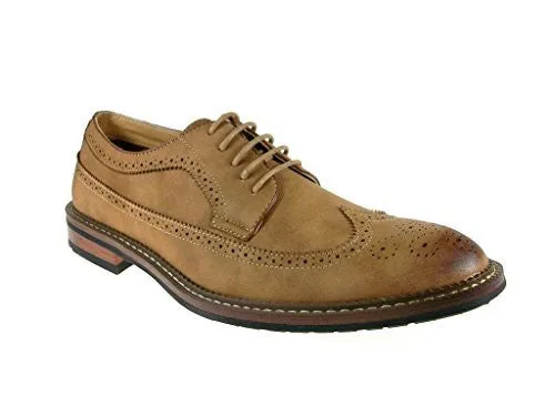 Ferro Aldo Men's 19312 Brogue Wing Tip Oxford Shoes