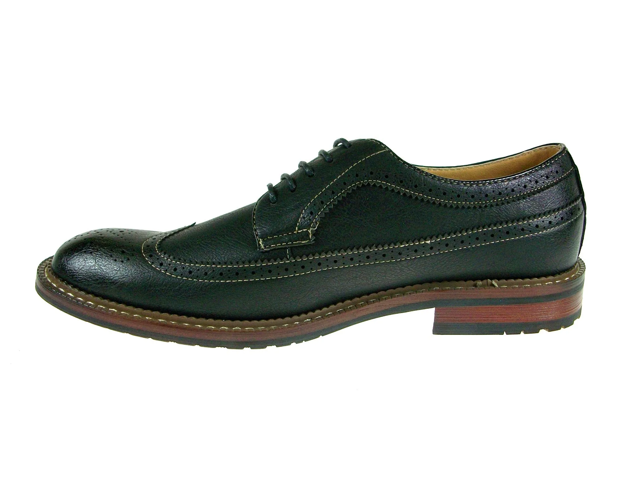 Ferro Aldo Men's 19312 Brogue Wing Tip Oxford Shoes