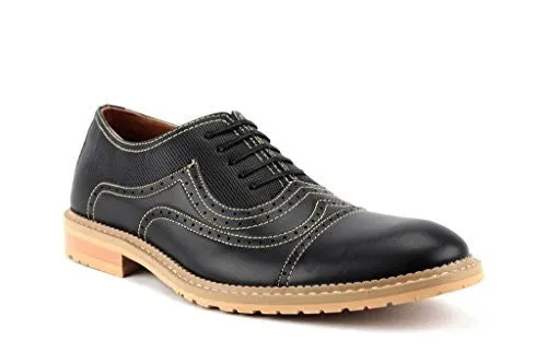 Ferro Aldo Men's 19382LE Cap Toe Stitch Lace Up Oxford Dress Shoes