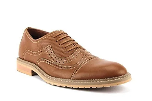 Ferro Aldo Men's 19382LE Cap Toe Stitch Lace Up Oxford Dress Shoes