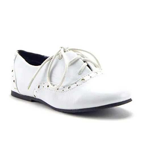 Girls Belen-477 Lace Up Round Toe Oxfords Bluchers Preppy School Shoes