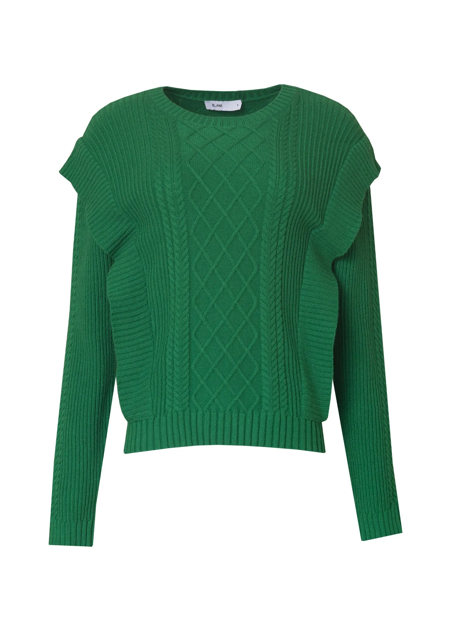 Green Tri Knit Sweater