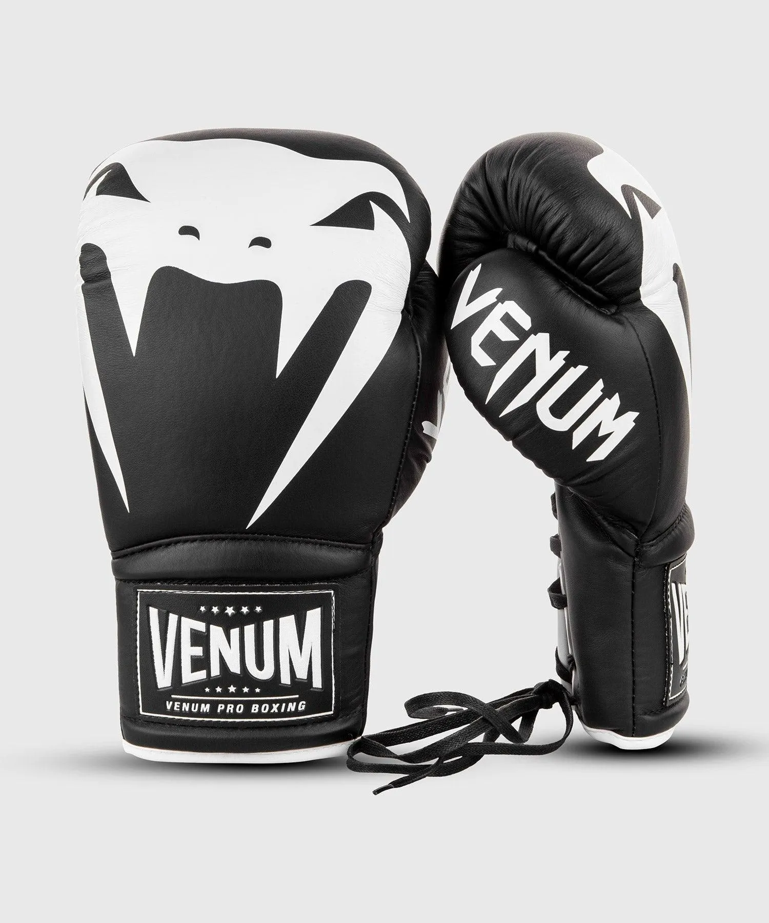 Guantes de Boxeo profesional Venum Giant 2.0  – cordones - Negro/Blanco