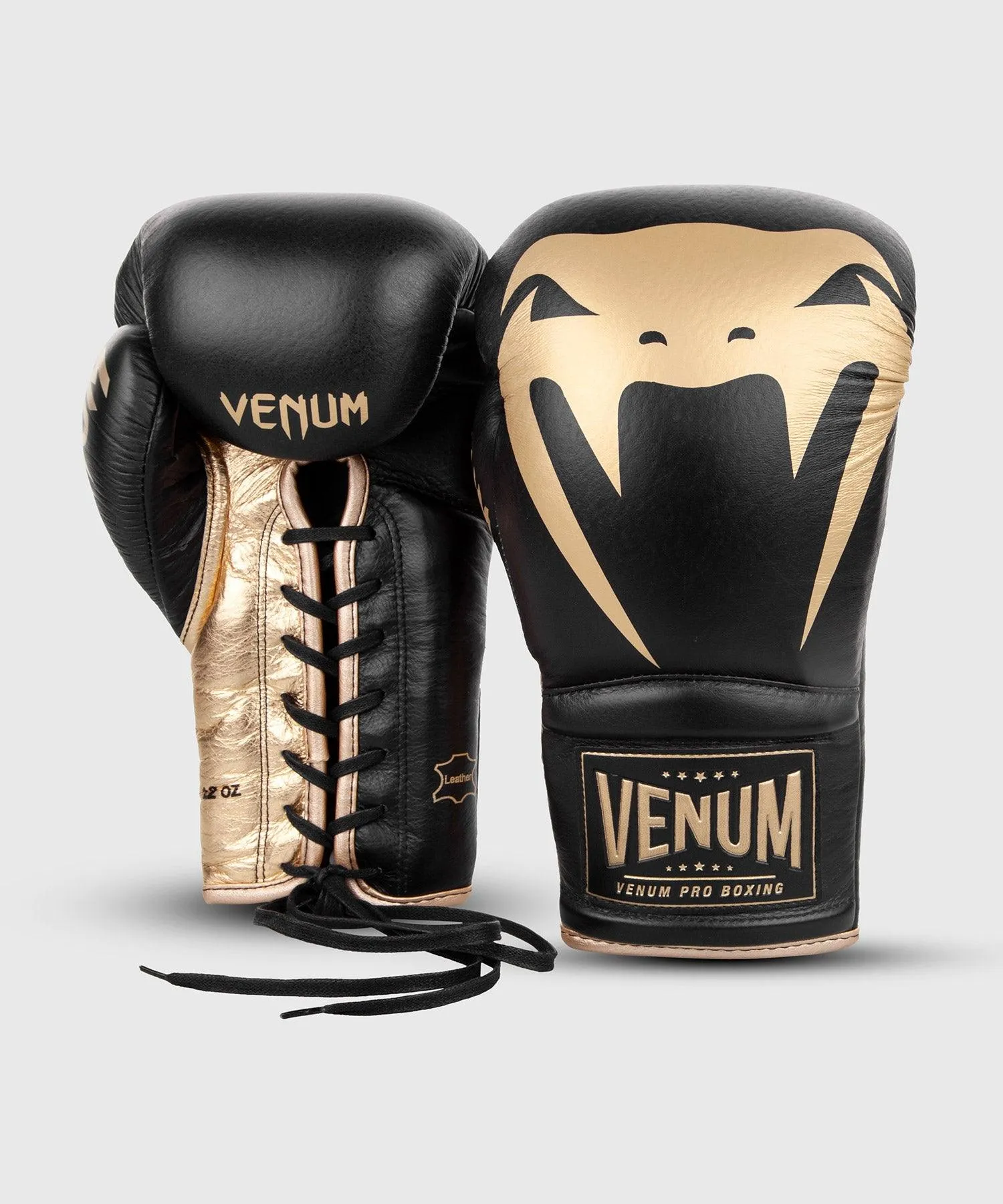 Guantes de Boxeo profesional Venum Giant 2.0  – cordones - Negro/Oro