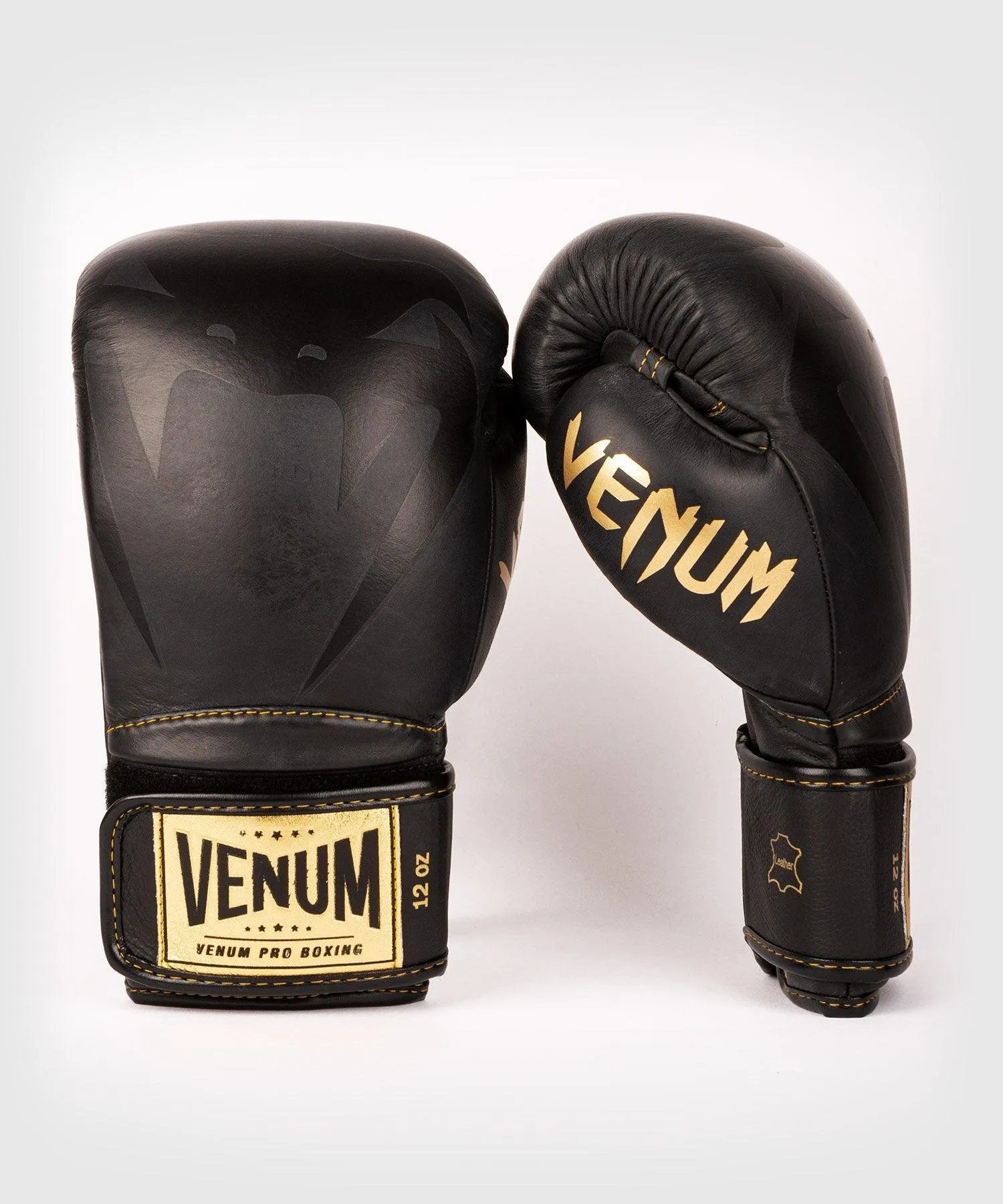 Guantes de Boxeo profesional Venum Giant 2.0  – Velcro - Negro/Negro-Oro