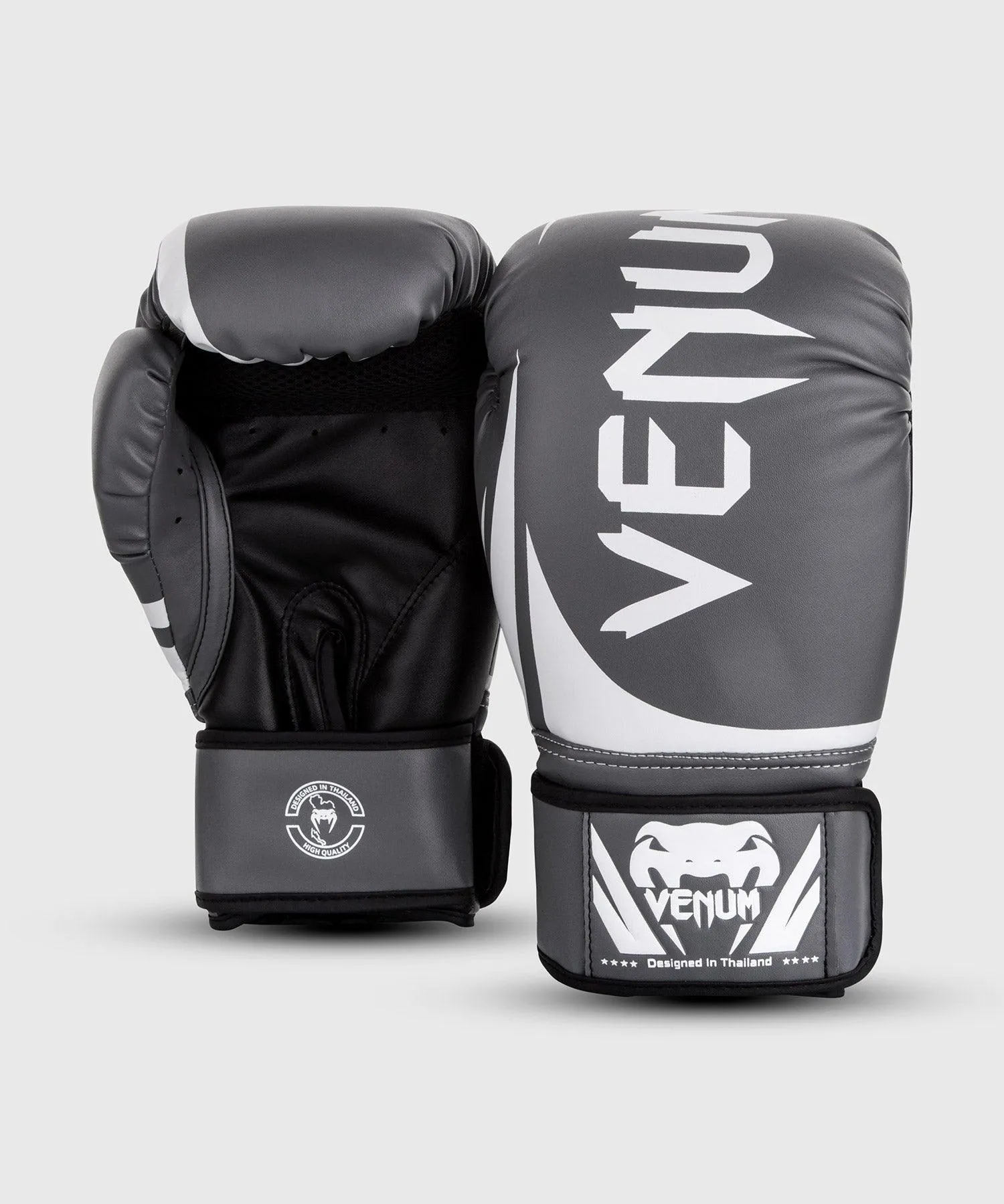 Guantes de Boxeo Venum Challenger 2.0 – Gris/Blanco-Negro