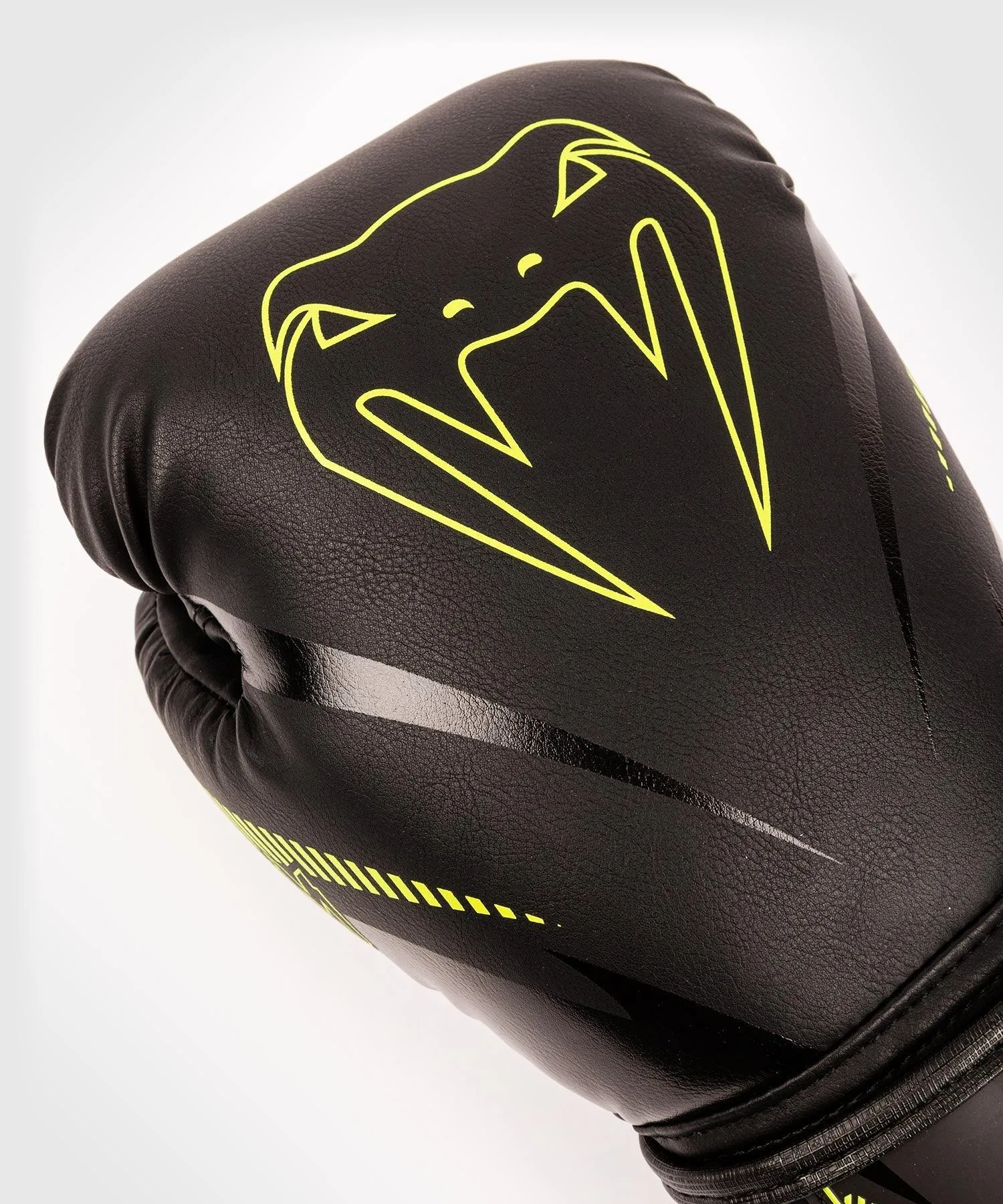 Guantes de Boxeo Venum Impact - Negro/Amarillo Fluo