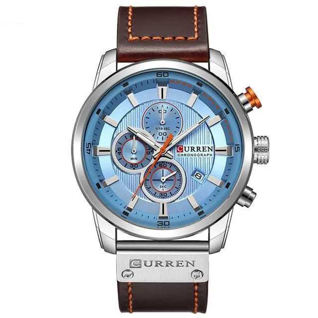 Luxury Leather Strap Men Watch