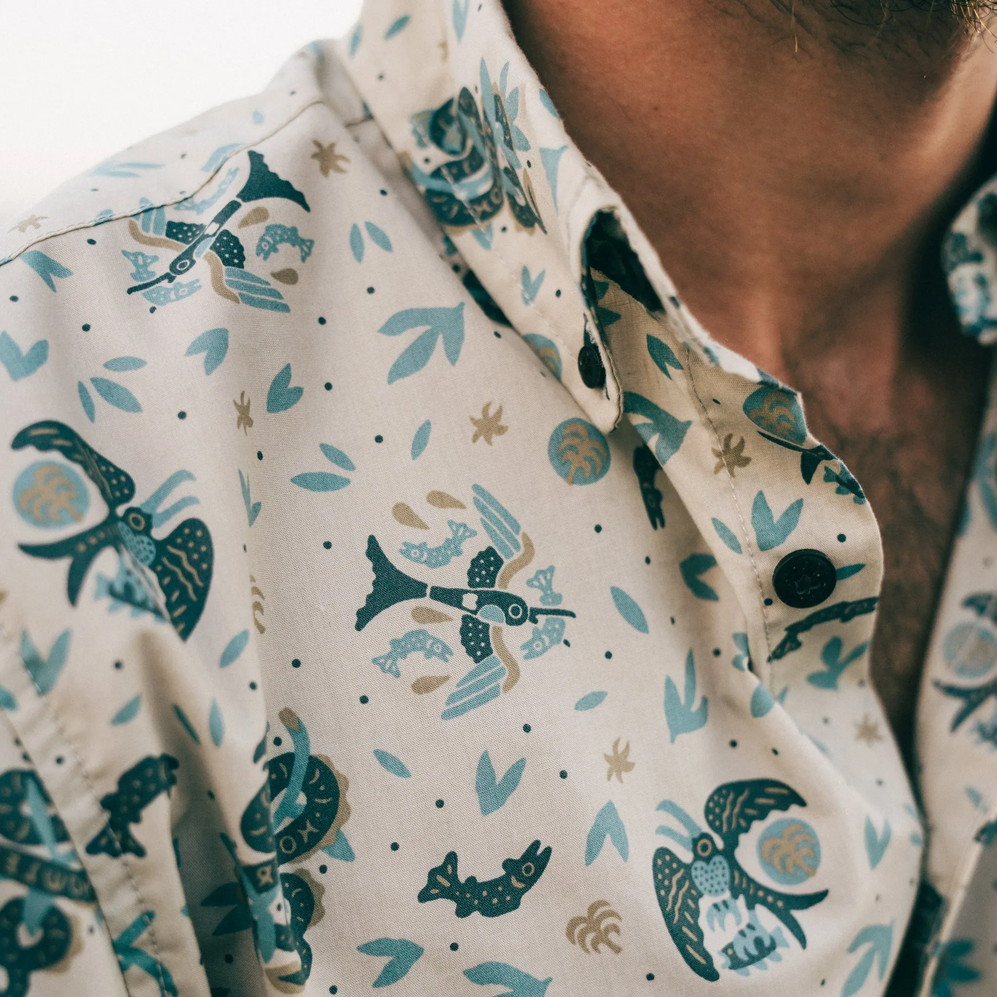 Mansfield Shirt: Air & Sea: Near White