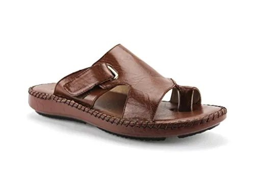 Men's 71205 Leather Linning Peasant Toe Slip On Sandals