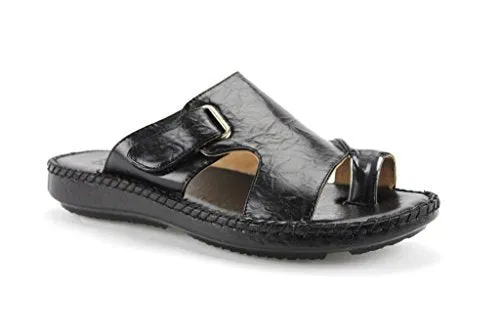 Men's 71205 Leather Linning Peasant Toe Slip On Sandals