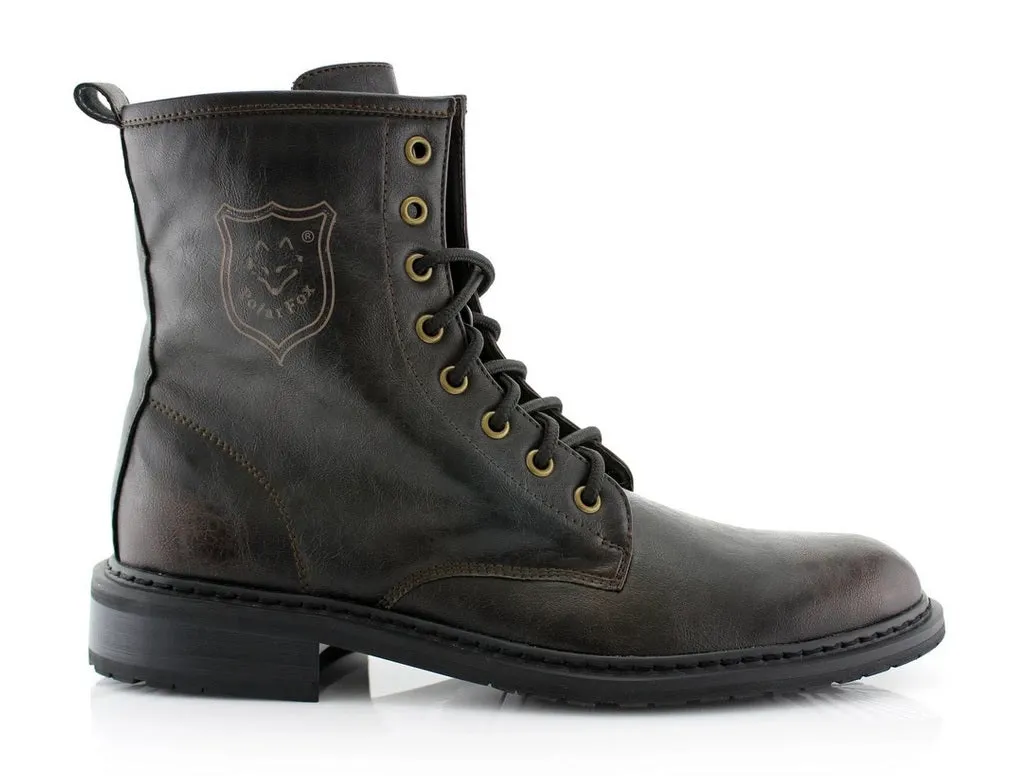 Men's 919674 Tall Ankle High Military Combat Fashion Dress Boots