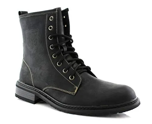 Men's 919674 Tall Ankle High Military Combat Fashion Dress Boots