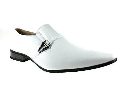 Men's 98105 Classic Slip On Pointed Toe Loafer Dress Shoes