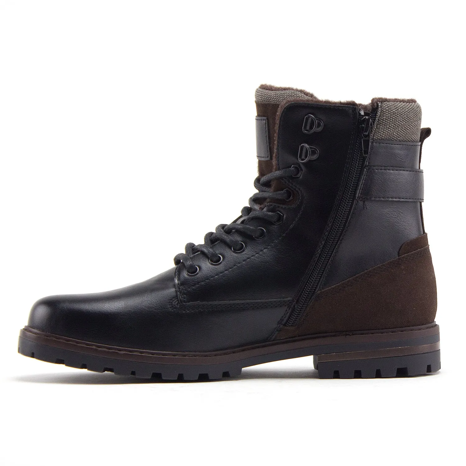 Men's B-1911 Steve 8 inch Tall Fashion Military Combat Dress Boots