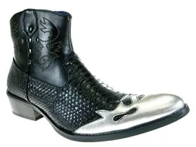 Men's M1794 Faux Snake Skin Westren Cowboy Boots