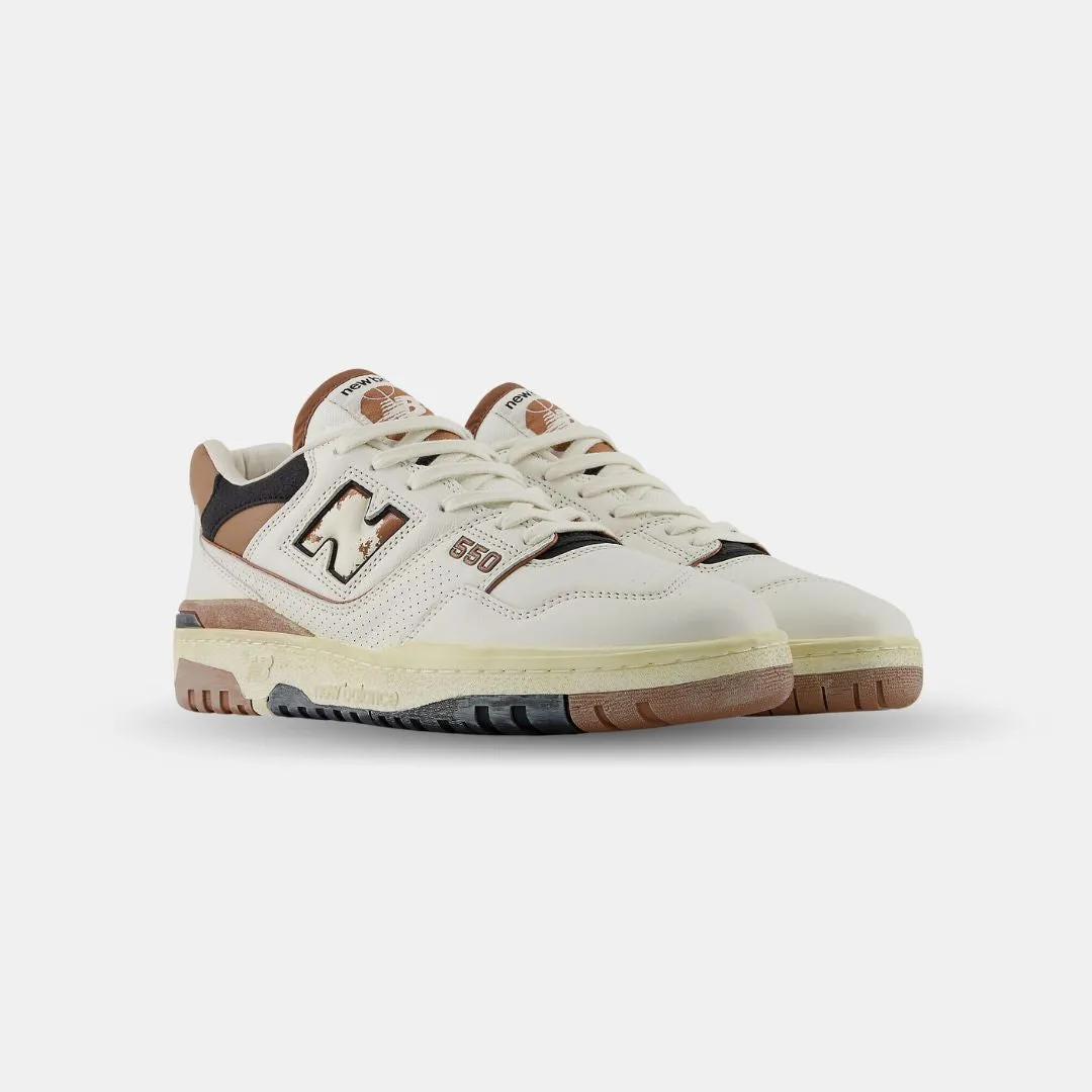 New Balance 550 Sea Salt Pecan Black