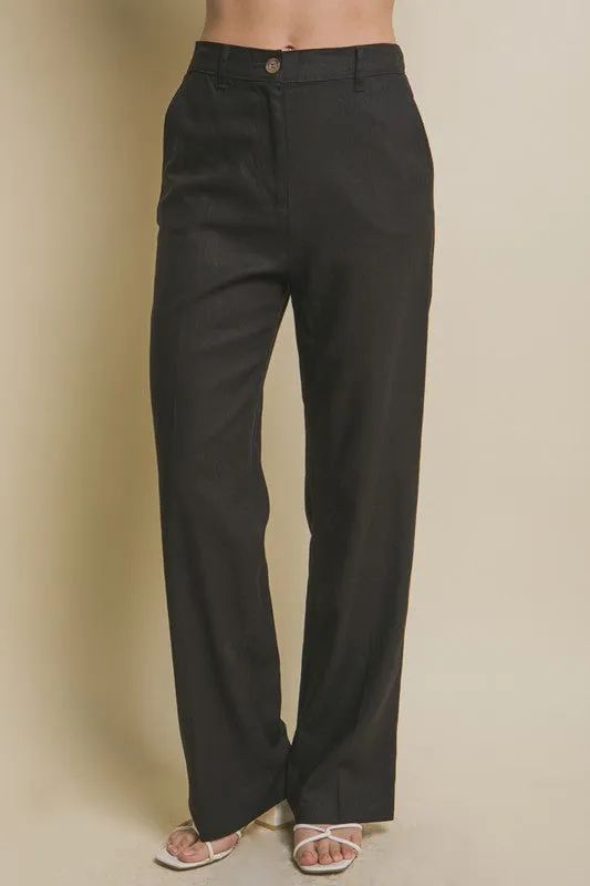 Pantalón de Lino negro