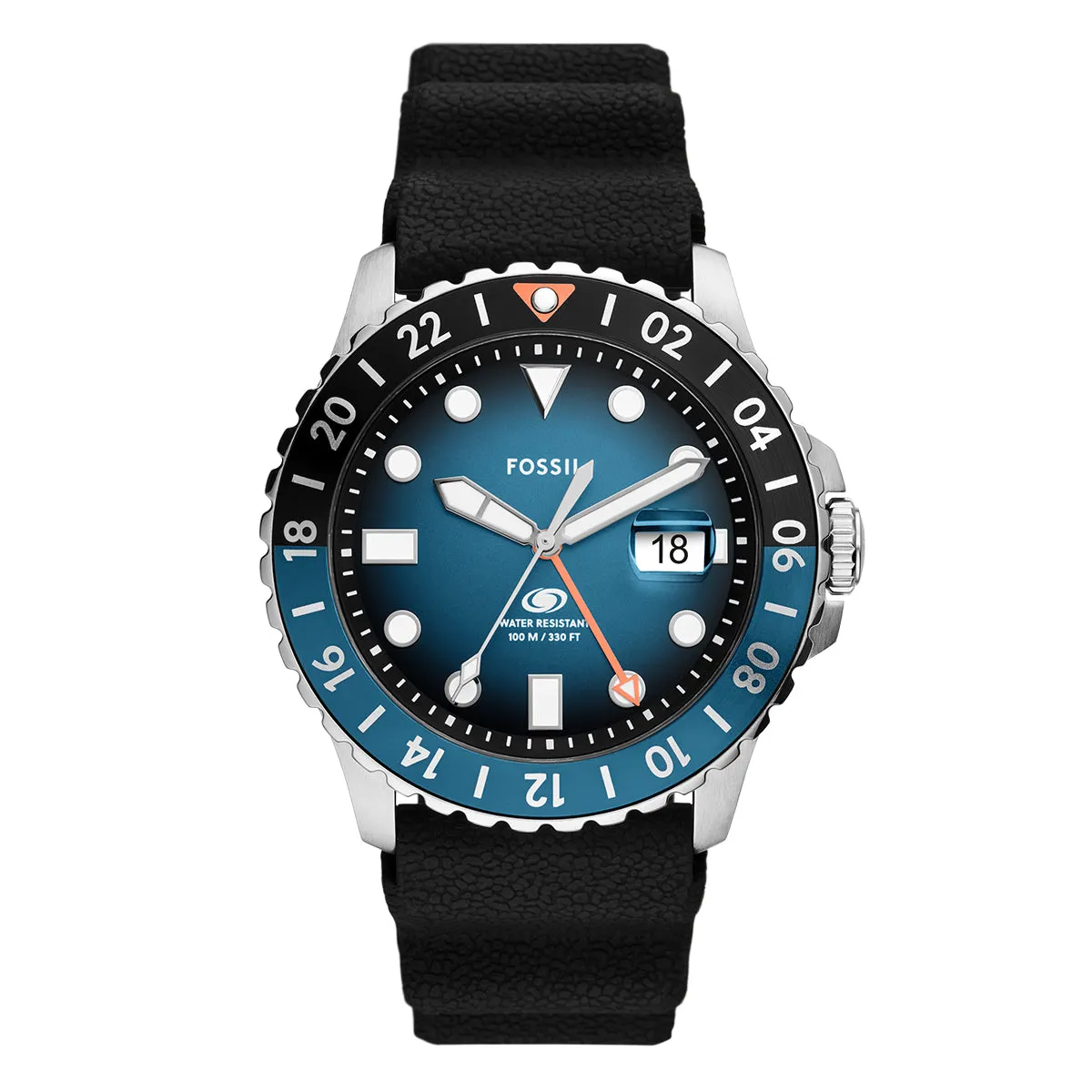 Reloj Fossil Blue Cuarzo Silicona Hombre - FS6049