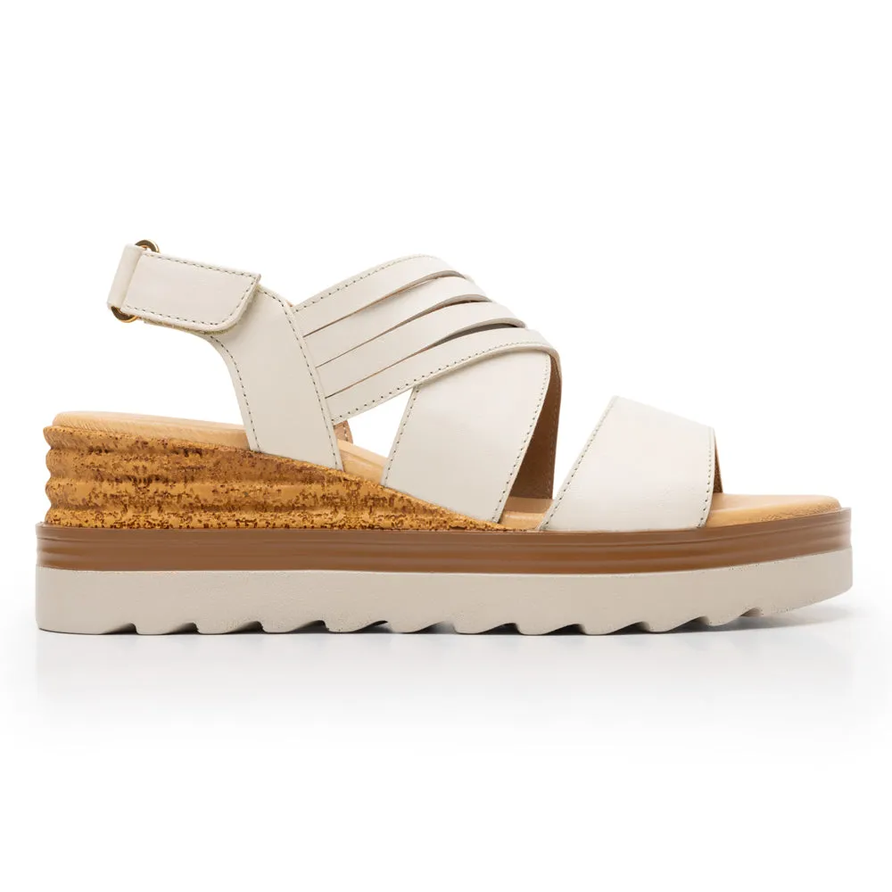 Sandalias con Cuña con Velcro para Mujer Flexi 127702