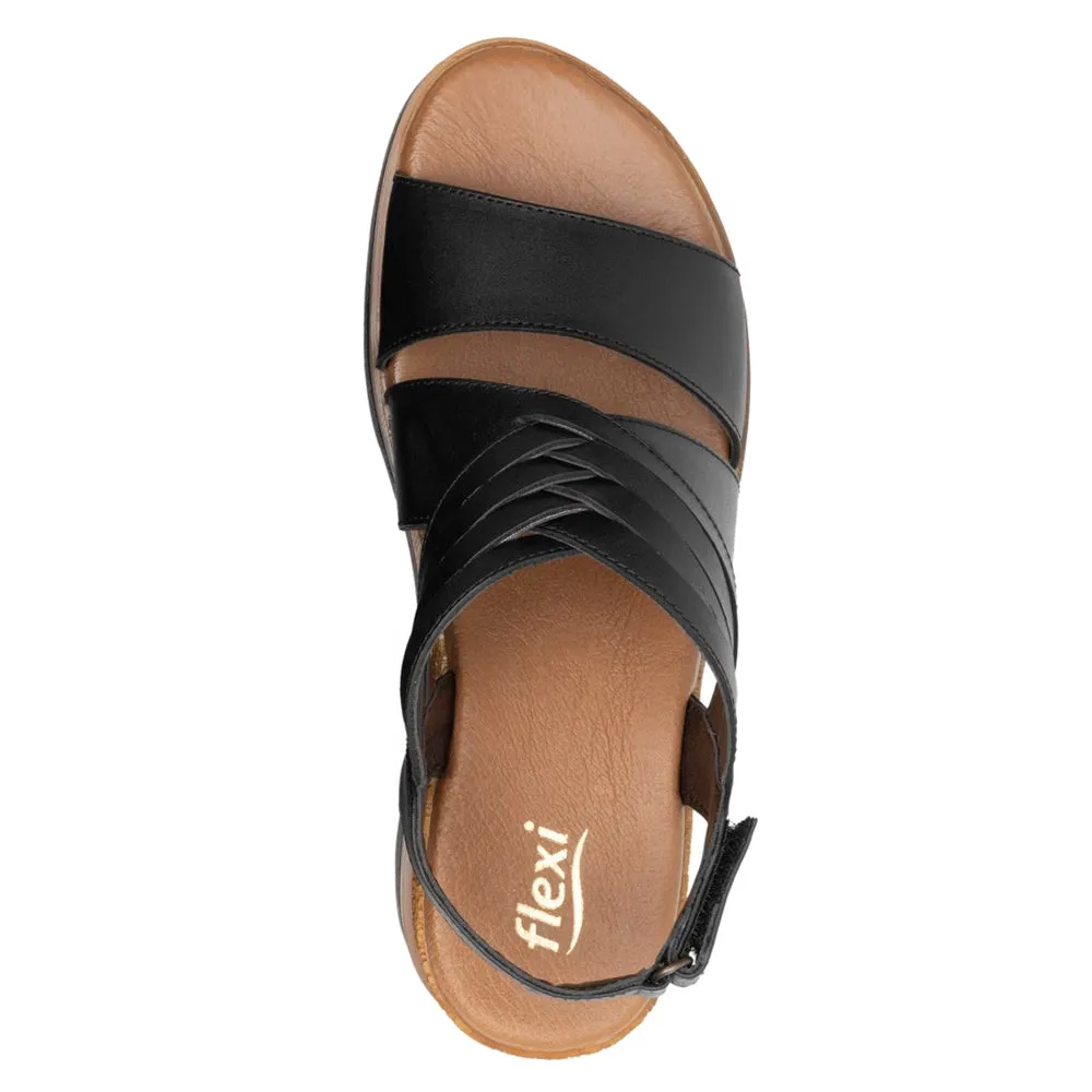 Sandalias con Cuña con Velcro para Mujer Flexi 127702