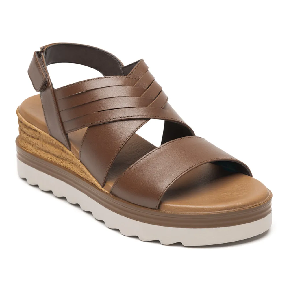 Sandalias con Cuña con Velcro para Mujer Flexi 127702