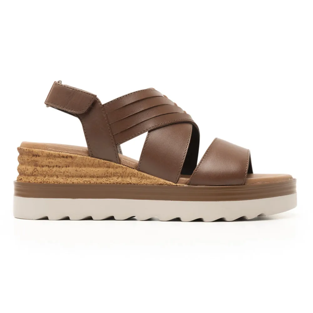 Sandalias con Cuña con Velcro para Mujer Flexi 127702