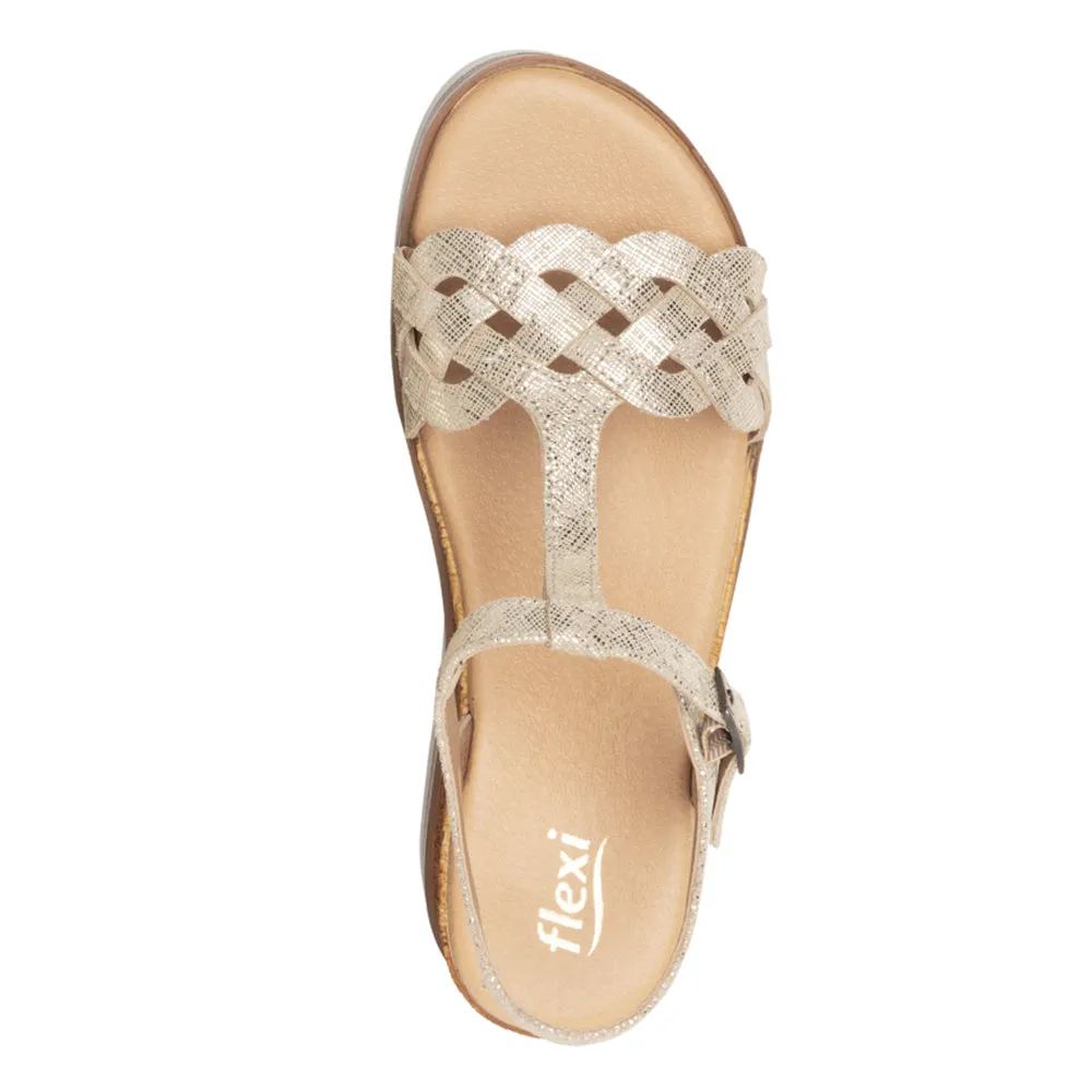 Sandalias con Cuña para Mujer Flexi 127703