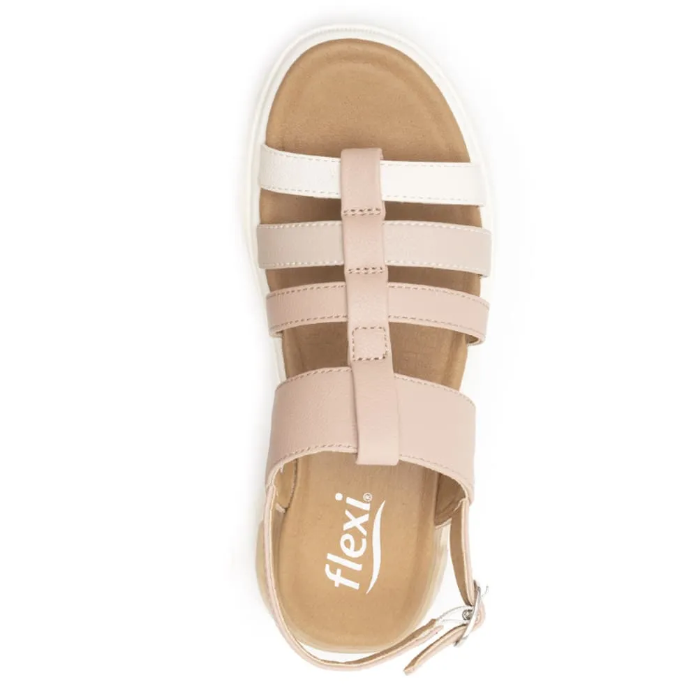 Sandalias de Piso con Hebilla para Mujer Flexi 129402 Fraga