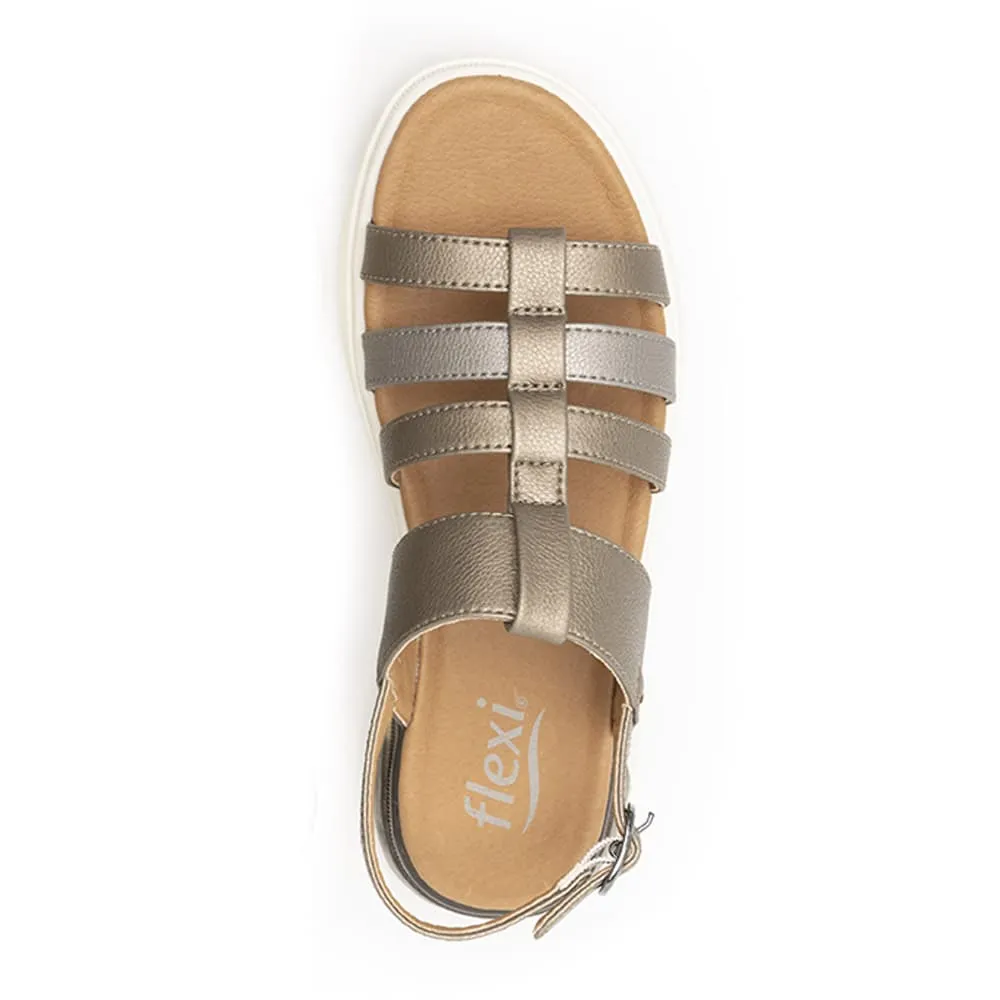 Sandalias de Piso con Hebilla para Mujer Flexi 129402 Fraga