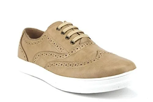 Mens Classic 63305 Wing Tip Lace-Up Sneakers