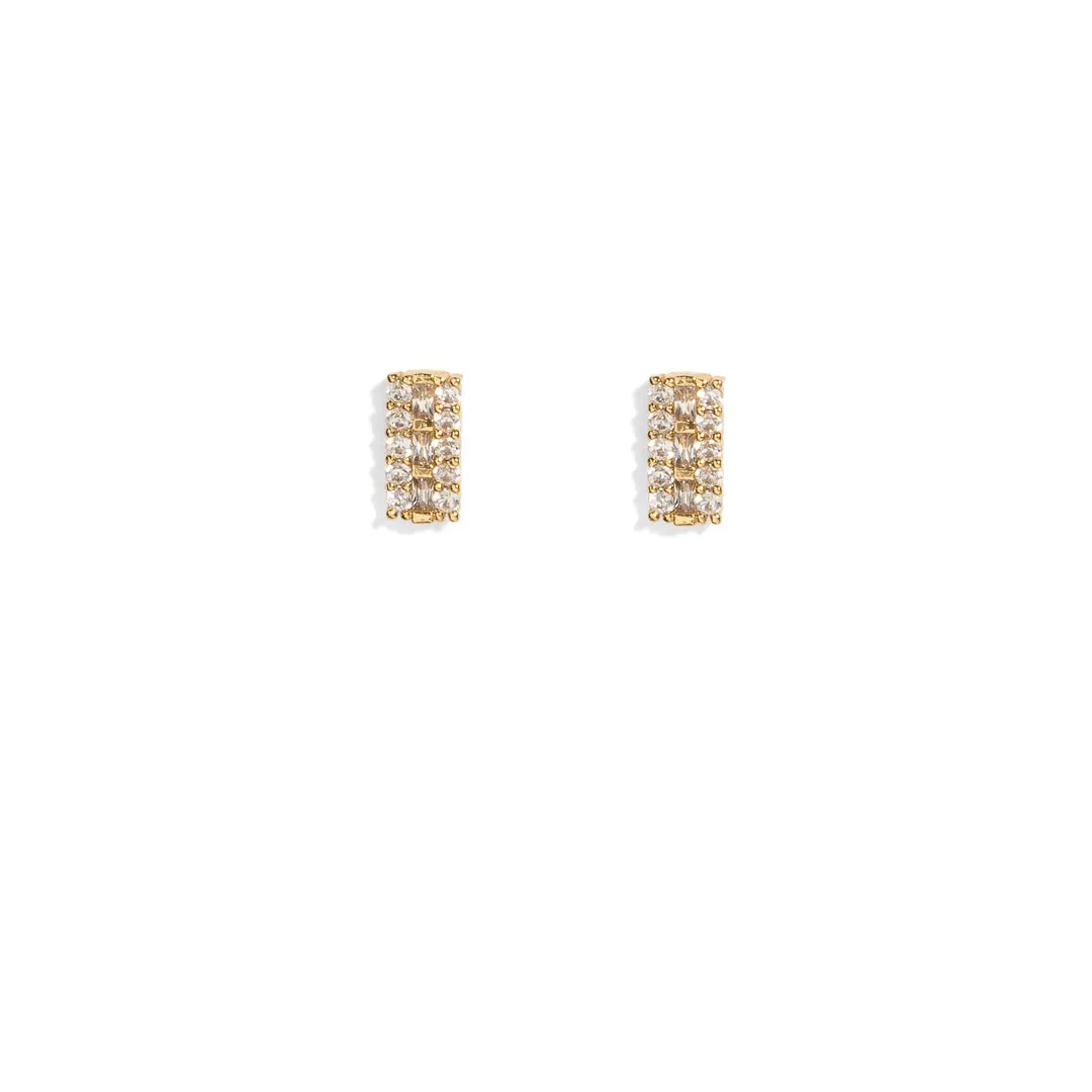 SPARK RECTANGLE STUDS