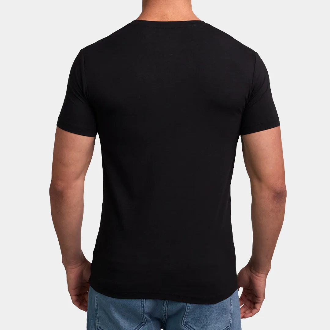 T-Shirt Básico Cuello Redondo Para Hombre