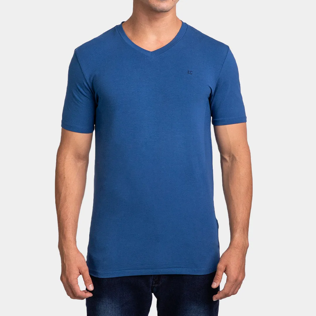 T-Shirt Básico Cuello V Para Hombre