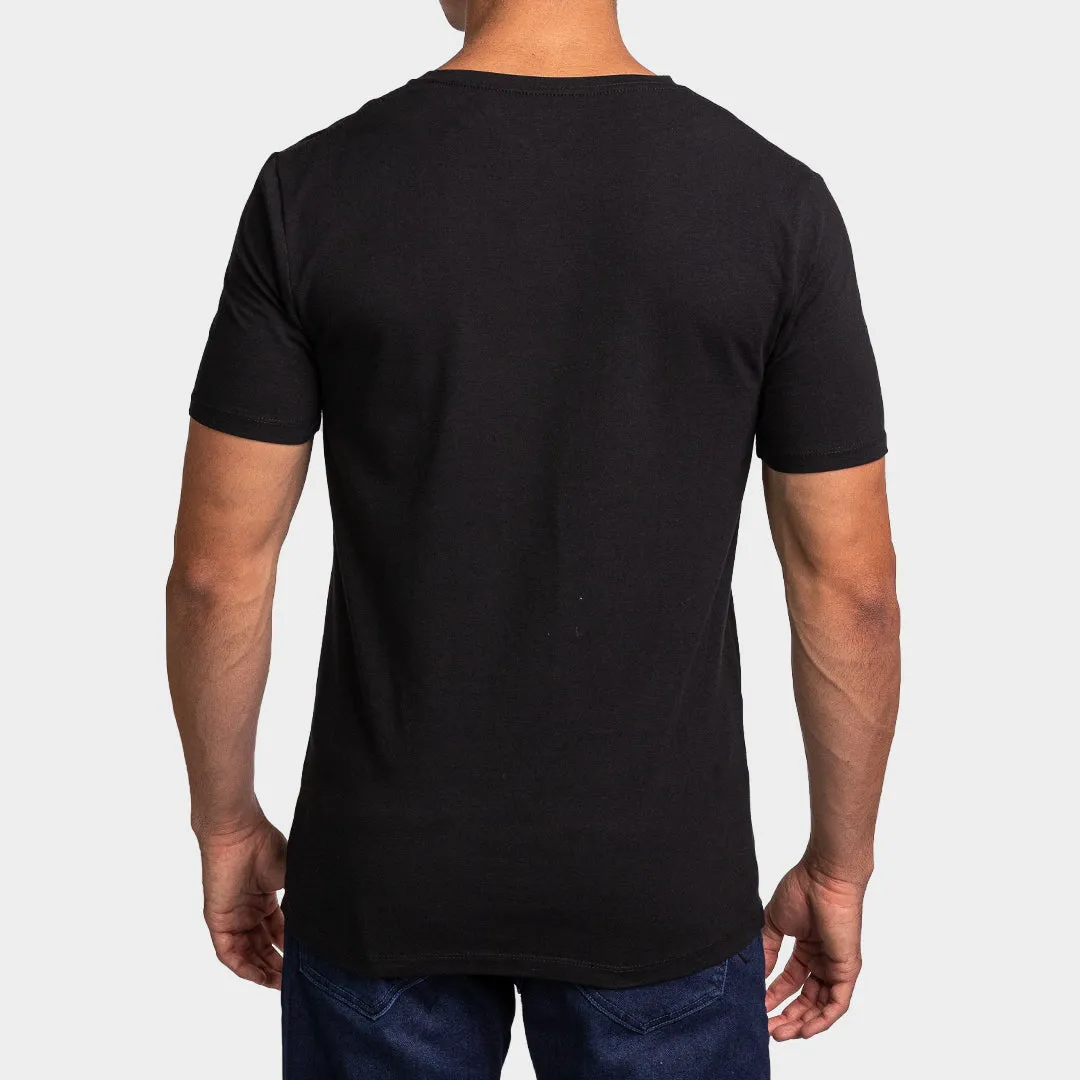 T-Shirt Básico Cuello V Para Hombre