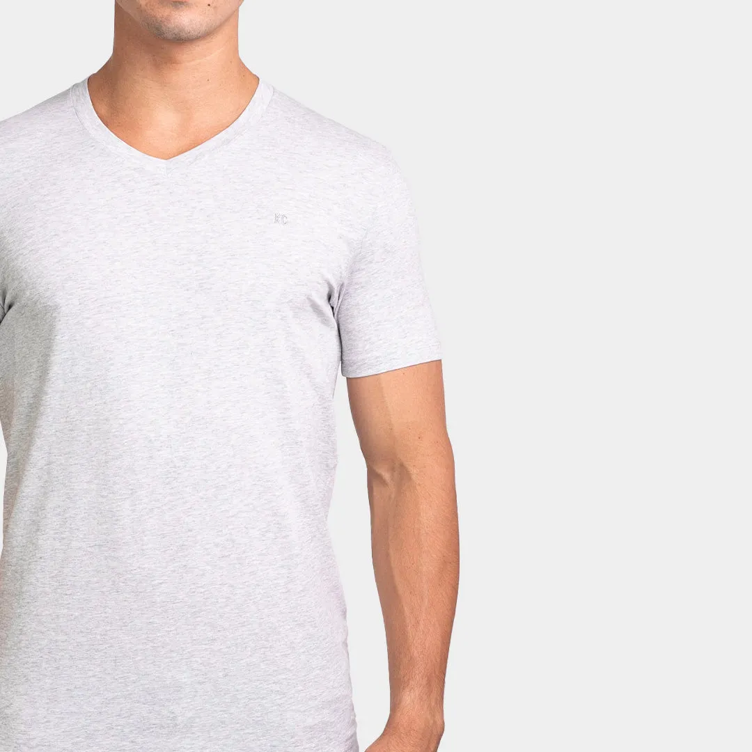 T-Shirt Básico Cuello V Para Hombre